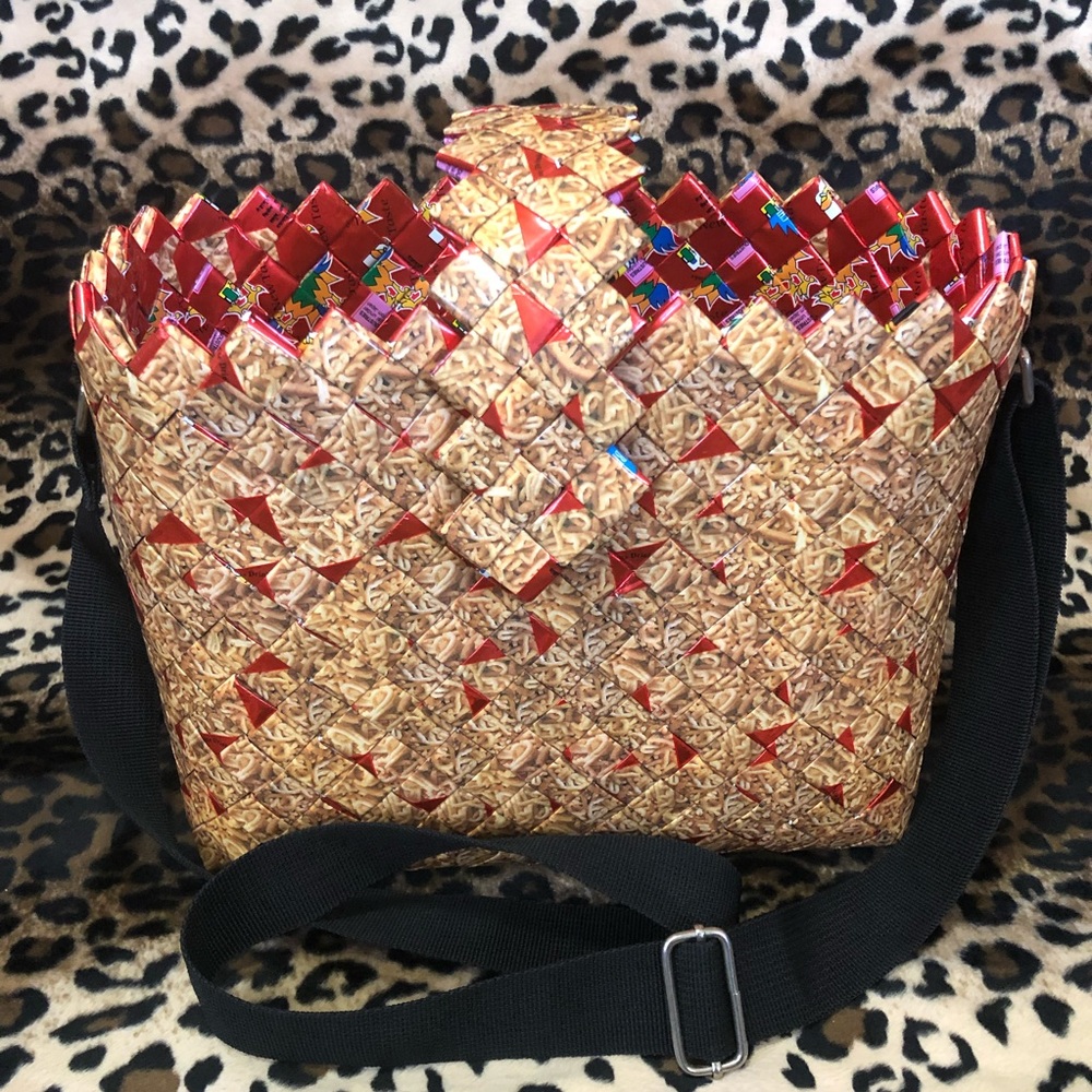Crafter Tote Made Fr Ramen Wrappers True one of a kind  collectors prize